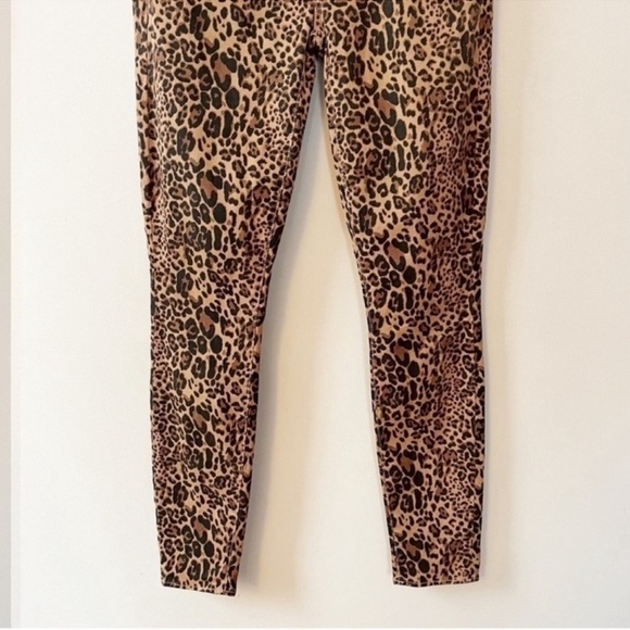 Parker Smith Brown Leopard Print Skinny Leg Jeans Designer Stretch Size 27 - Picture 2 of 9